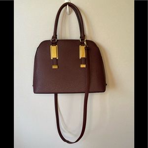 Aldo burgundy handbag.